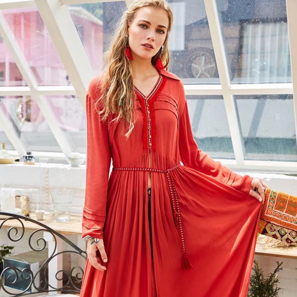 Beach Cover Up Walking Dress - Picture 3 of 7